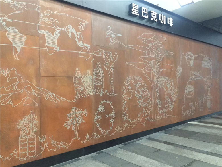 西乡塘耐候钢幕墙